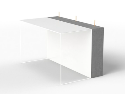 PHILIP - Cement secretary desk _ Forma&Cemento