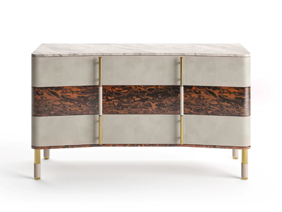 SILEA - Leather chest of drawers _ Former In Italia