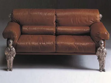CONSUETUDINE - 2 seater leather sofa _ formitalia luxury group