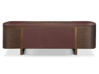 SEOUL - Wood veneer and leather executive desk _ formitalia luxury group