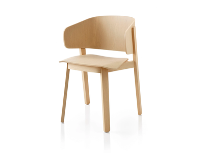 WOLFGANG - Oak chair with armrests _ Fornasarig