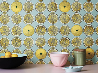 ARANCE - Wallpaper _ Fornasetti