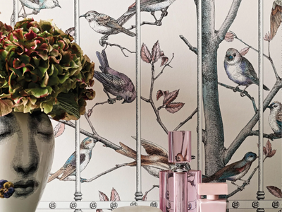 UCCELLI - Wallpaper _ Fornasetti