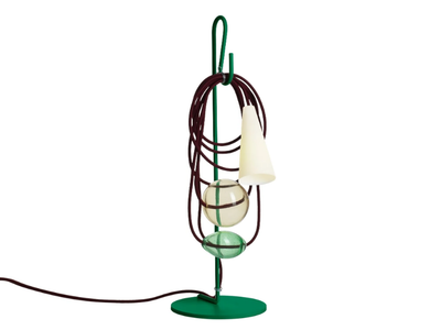 FILO - LED table lamp made of blown glass and porcelain _ Foscarini