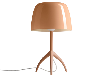 LUMIERE NUANCES - LED blown glass and aluminium table lamp _ Foscarini