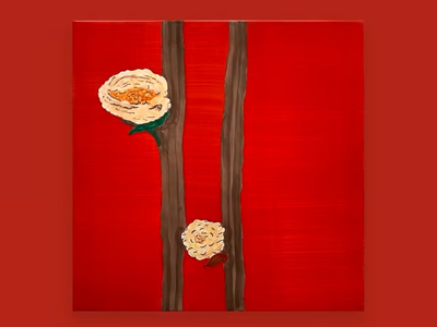 FLOWERING PLUM ORCHARD - Handmade faïence wall tiles _ FRANCESCO DE MAIO
