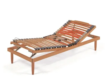 MAXIMA VERSIONE ELETTRICA - Slatted electric adjustable multi-layer wood bed base _ Frauflex