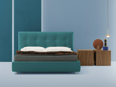 PALLADIO - Upholstered bed with tufted headboard _ Frauflex