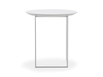 ROXY - Round wooden and metal bedside table _ Frauflex