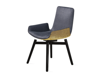 AMELIE ARMCHAIR LOW - Upholstered fabric chair with armrests _ Freifrau
