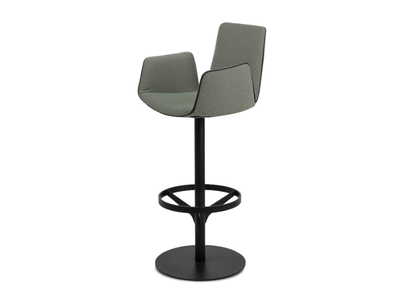 AMELIE BAR ARMCHAIR HIGH - Swivel fabric barstool with armrests _ Freifrau