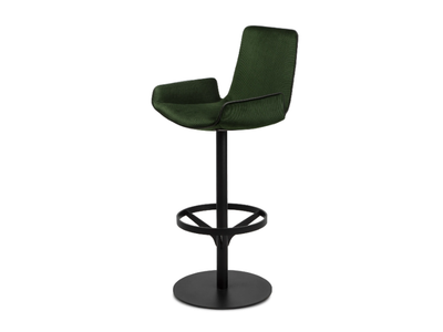 AMELIE BAR ARMCHAIR LOW - Swivel fabric barstool with armrests _ Freifrau
