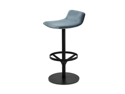 AMELIE BARSTOOL LOW - Upholstered fabric barstool with footrest _ Freifrau
