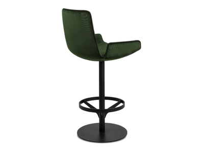 AMELIE COUNTER ARMCHAIR LOW - Swivel high fabric stool with armrests _ Freifrau