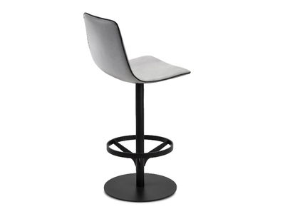 AMELIE COUNTERSTOOL HIGH - Swivel high leather stool with back _ Freifrau