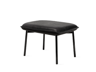 GRACE - Upholstered leather footstool _ Freifrau