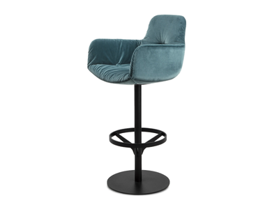 LEYA BAR ARMCHAIR HIGH - Swivel barstool with armrests _ Freifrau