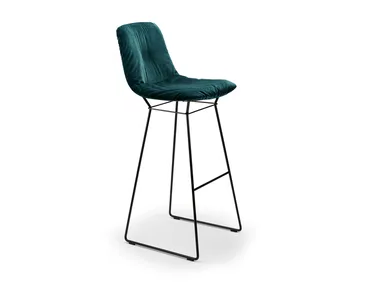 LEYA BARSTOOL HIGH - High fabric stool _ Freifrau