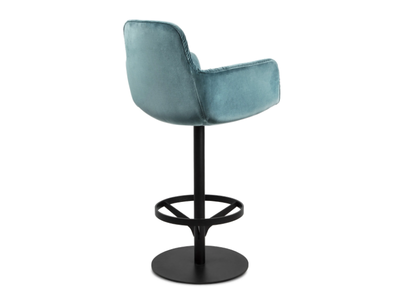 LEYA COUNTER ARMCHAIR HIGH - Swivel high stool with armrests _ Freifrau