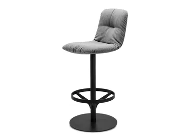 LEYA COUNTERSTOOL HIGH - Swivel barstool with back _ Freifrau