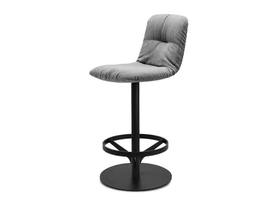 LEYA KITCHENSTOOL HIGH - Swivel kitchen stool with back _ Freifrau