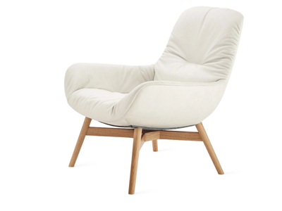 LEYA LOUNGE - Leather armchair with armrests _ Freifrau