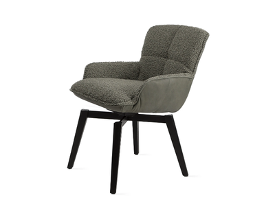MARLA ARMCHAIR LOW - Upholstered fabric chair with armrests _ Freifrau