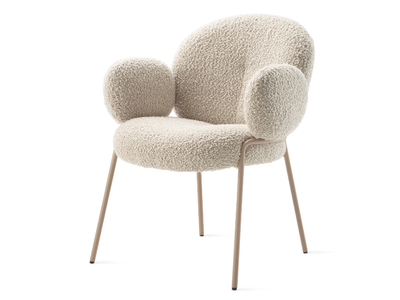 NANA - Upholstered fabric chair with armrests _ Freifrau