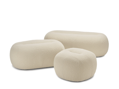 NANA - Upholstered fabric pouf _ Freifrau