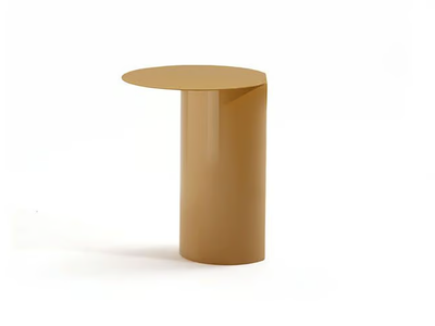 ELLY - Round wood and metal side table _ Frigerio