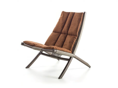 HULI - Rope, fabric and ash armchair _ Frigerio