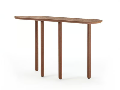 ROLL-O - Oval wooden console table _ Frigerio