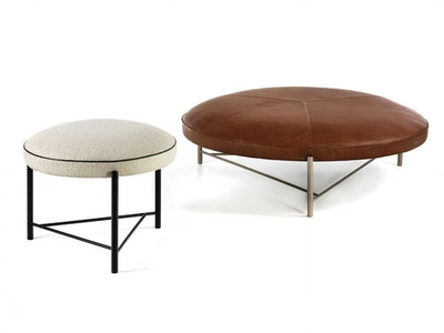 SANTAMONICA - Round fabric pouf _ Frigerio