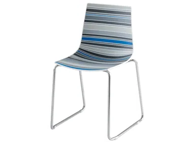COLORFIVE ST - Stackable sled base technopolymer chair _ GABER