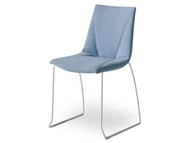 COLORFIVE WRAP S - Sled base upholstered chair _ GABER