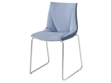 COLORFIVE WRAP ST - Sled base upholstered chair _ GABER