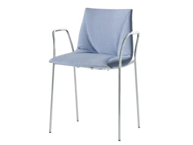 COLORFIVE WRAP TB - Upholstered chair with armrests _ GABER