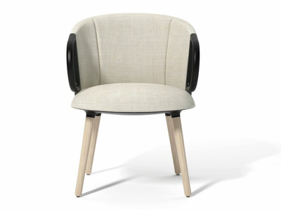 CUCARACHA SLIM BL - Fabric chair with armrests _ GABER