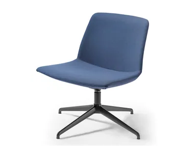 KANVAS LOUNGE LS - Swivel fabric chair _ GABER