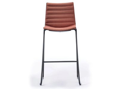 KANVAS ST 66/76 FULL - Sled base high upholstered stool _ GABER
