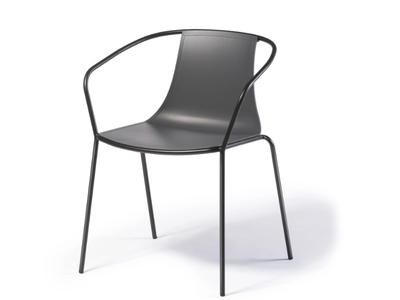 KASIA B - Stackable technopolymer chair with armrests _ GABER