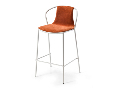 KASIA WRAP - High upholstered stool with back _ GABER