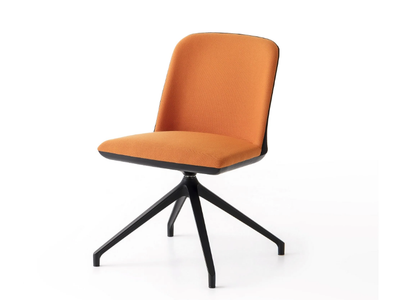 MANAA SLIM U - Swivel trestle-based upholstered office chair _ GABER