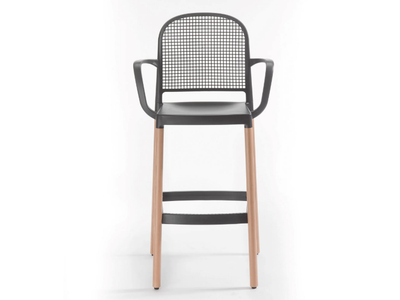 PANAMA B - High technopolymer stool with armrests _ GABER