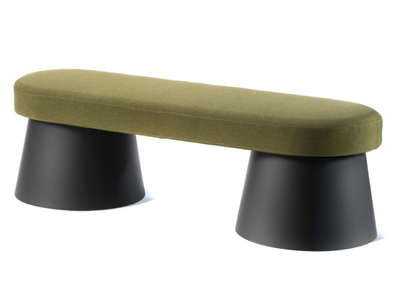 SALT - Upholstered technopolymer bench _ GABER