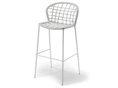 SANELA - High rope stool with footrest _ GABER
