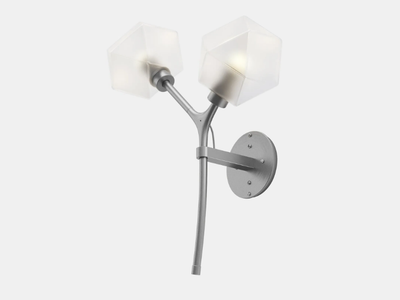 WELLES DOUBLE - LED blown glass wall lamp _ GABRIEL SCOTT