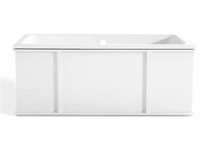 ALLEN - Freestanding rectangular cast iron bathtub _ Gaia Mobili