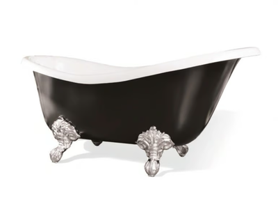 MARGOT - Asymmetric cultured marble bathtub on legs _ Gaia Mobili
