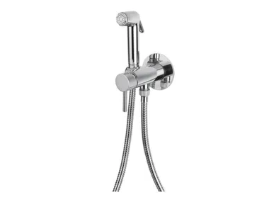 TOKYO - Wall-mounted single handle steel bidet tap with spray _ Gaia Mobili